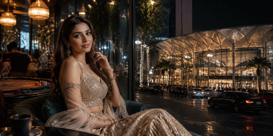 Nightlife cityscape with cashback and betting theme